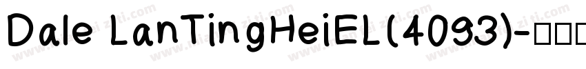Dale LanTingHeiEL(4093)字体转换